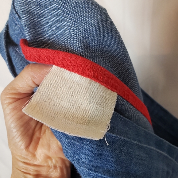 Vintage Denim Embroidered Wrap Skirt - Picture 8 of 10